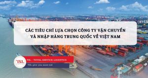 Các tiêu chí lựa chọn công ty vận chuyển và nhập hàng Trung Quốc về Việt Nam