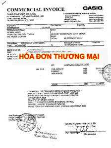 Hoá đơn thương mại 01