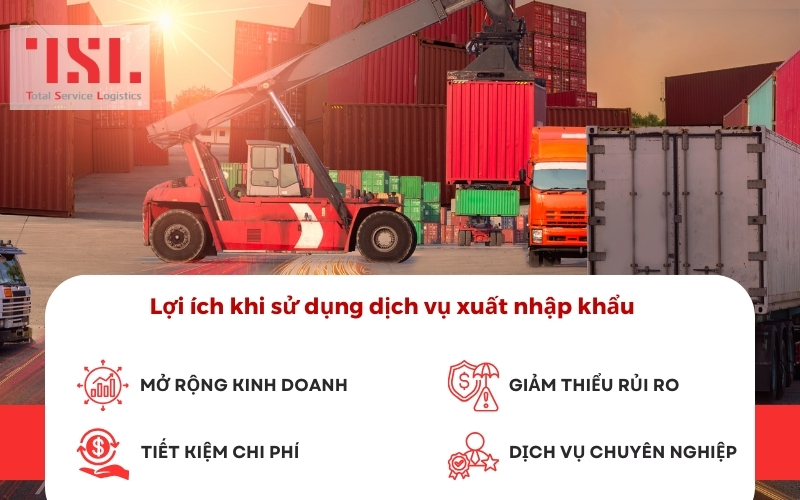 Lợi ích khi sủ dụng dịch vụ xuất nhập khẩu