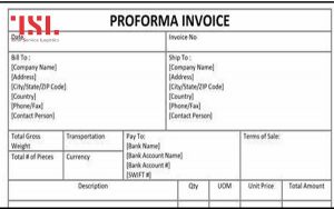 Proforma invoice là gì, hóa đơn chiếu lệ có quan trọng không