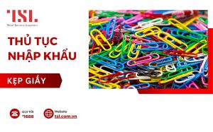 Thủ tục nhập khẩu kẹp giấy mới nhất 2025