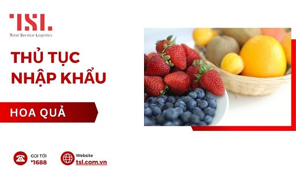 Thủ tục nhập khẩu hoa quả, trái cây các loại đúng quy định