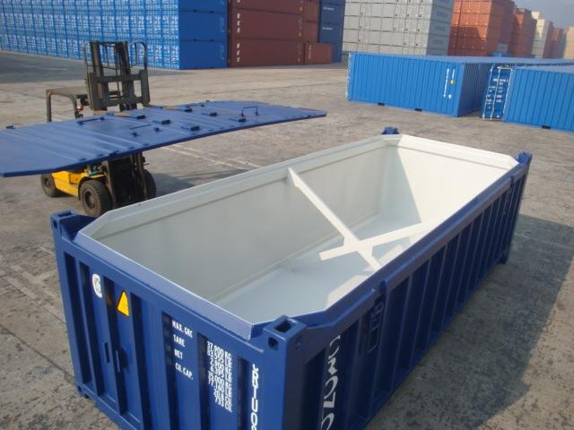 Thiết kế mở nóc giúp bốc dỡ linh hoạt